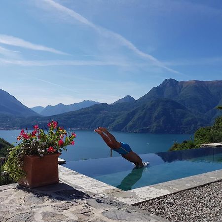 Villa Silvi piscina sauna e hot tub Perledo Esterno foto