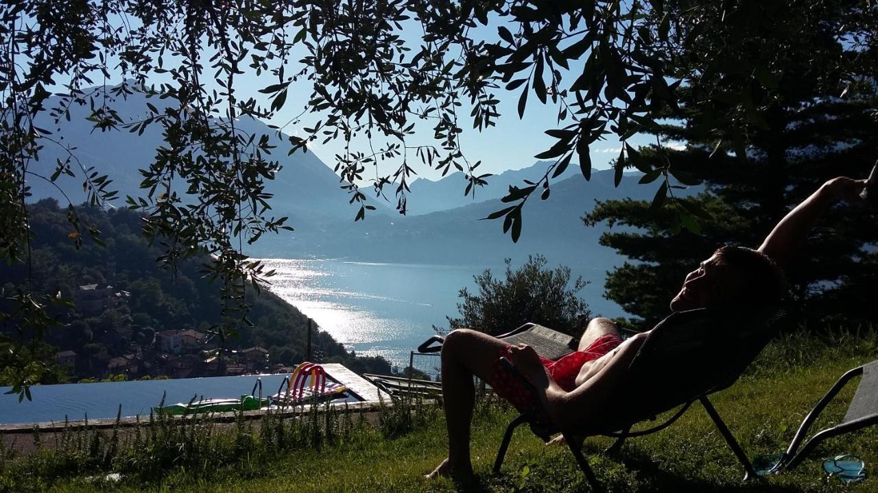 Villa Silvi piscina sauna e hot tub Perledo Esterno foto
