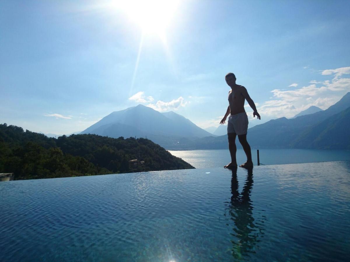 Villa Silvi piscina sauna e hot tub Perledo Esterno foto