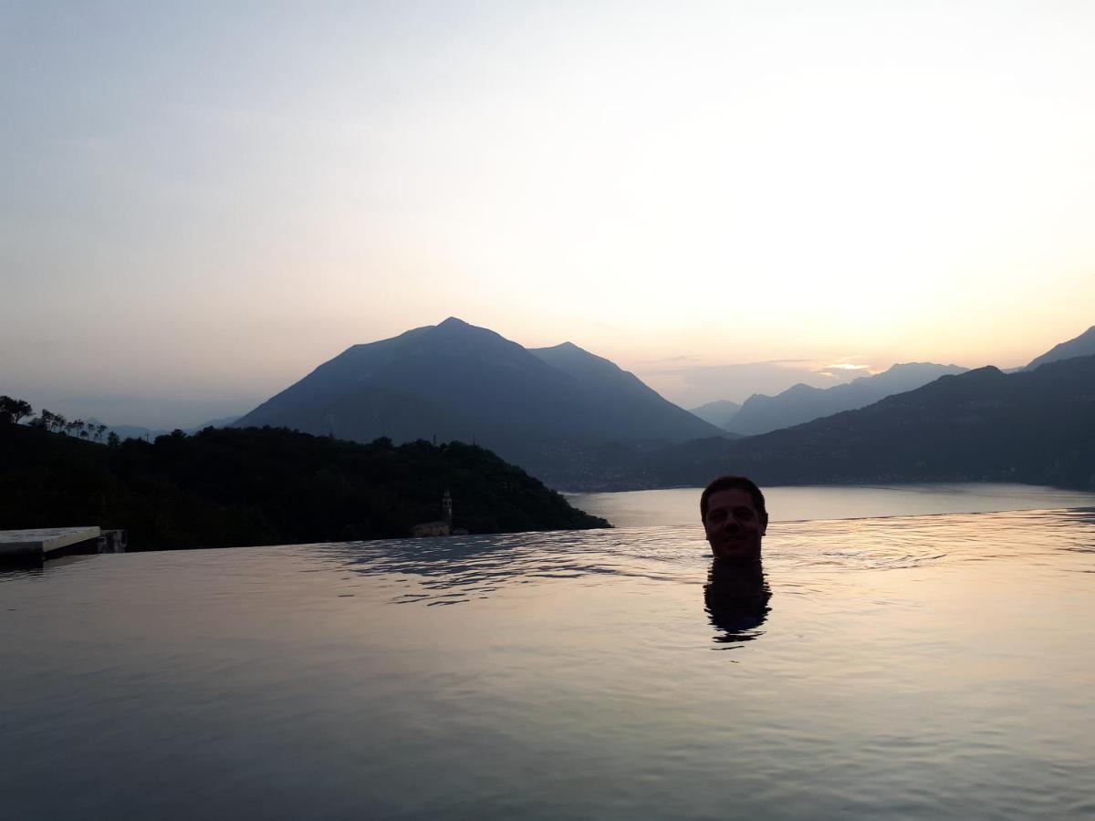 Villa Silvi piscina sauna e hot tub Perledo Esterno foto