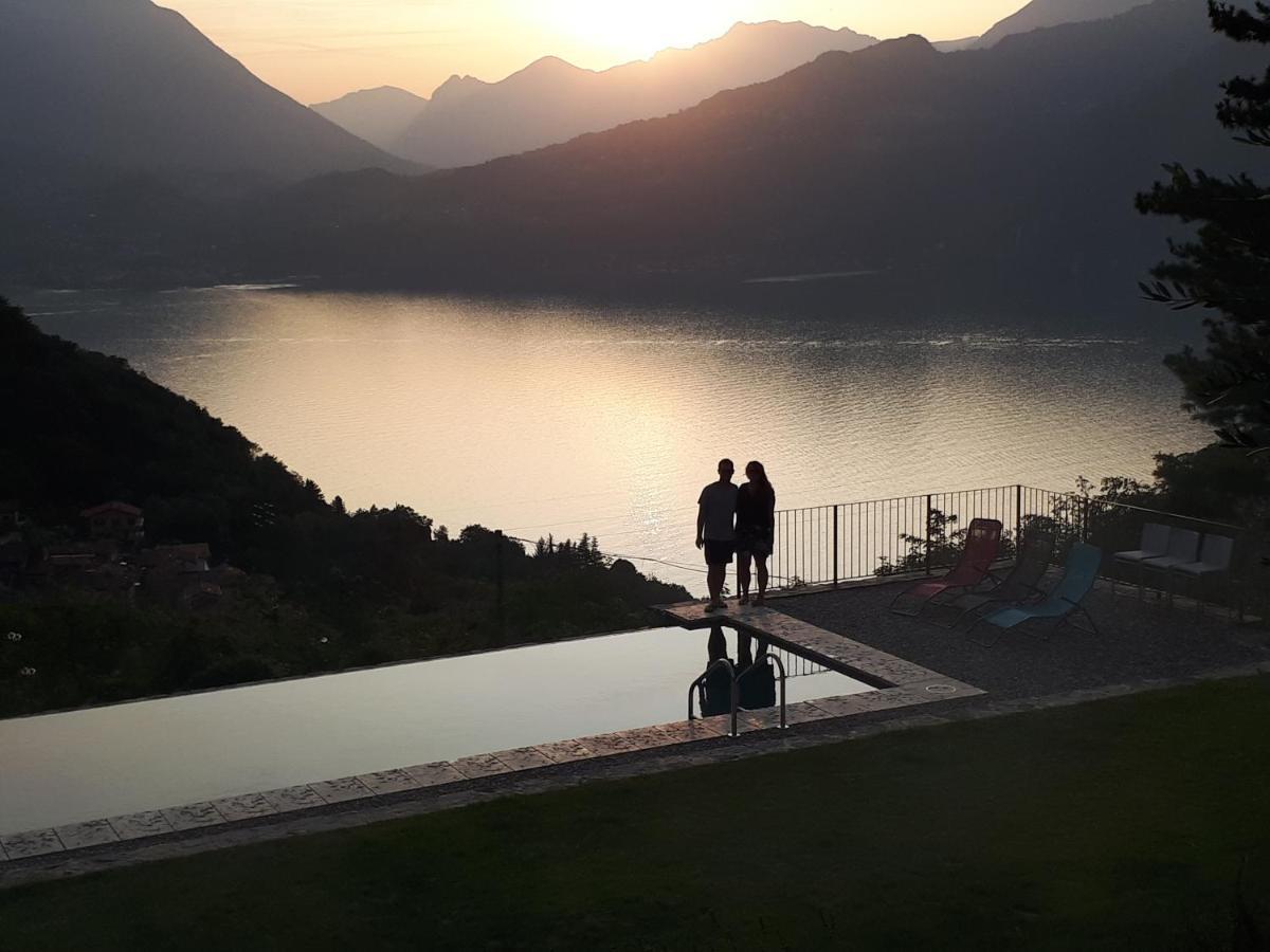 Villa Silvi piscina sauna e hot tub Perledo Esterno foto