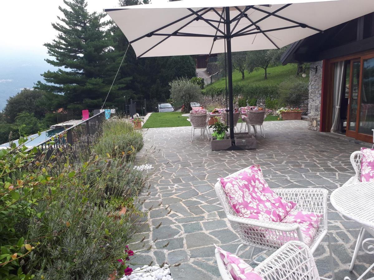 Villa Silvi piscina sauna e hot tub Perledo Esterno foto